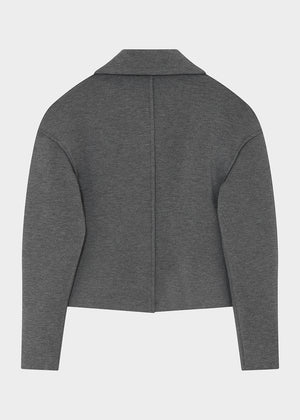 Gray jacket on a white background