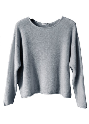 Gray sweater on a white background