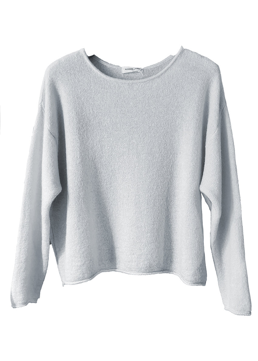 Light gray sweater on a white background