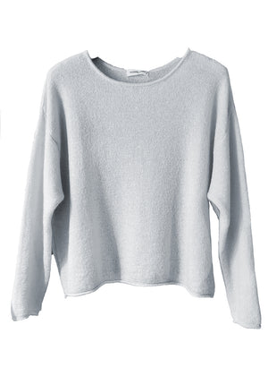 Light gray sweater on a white background