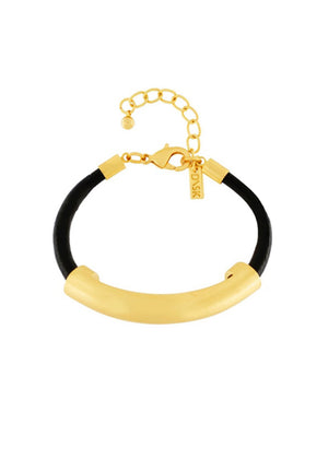 Introducing the Nostalgia Bracelet. Featuring the same luxurious gold plating and unique scratched surface texture, this bracelet is a must-have accessory to elevate your style.