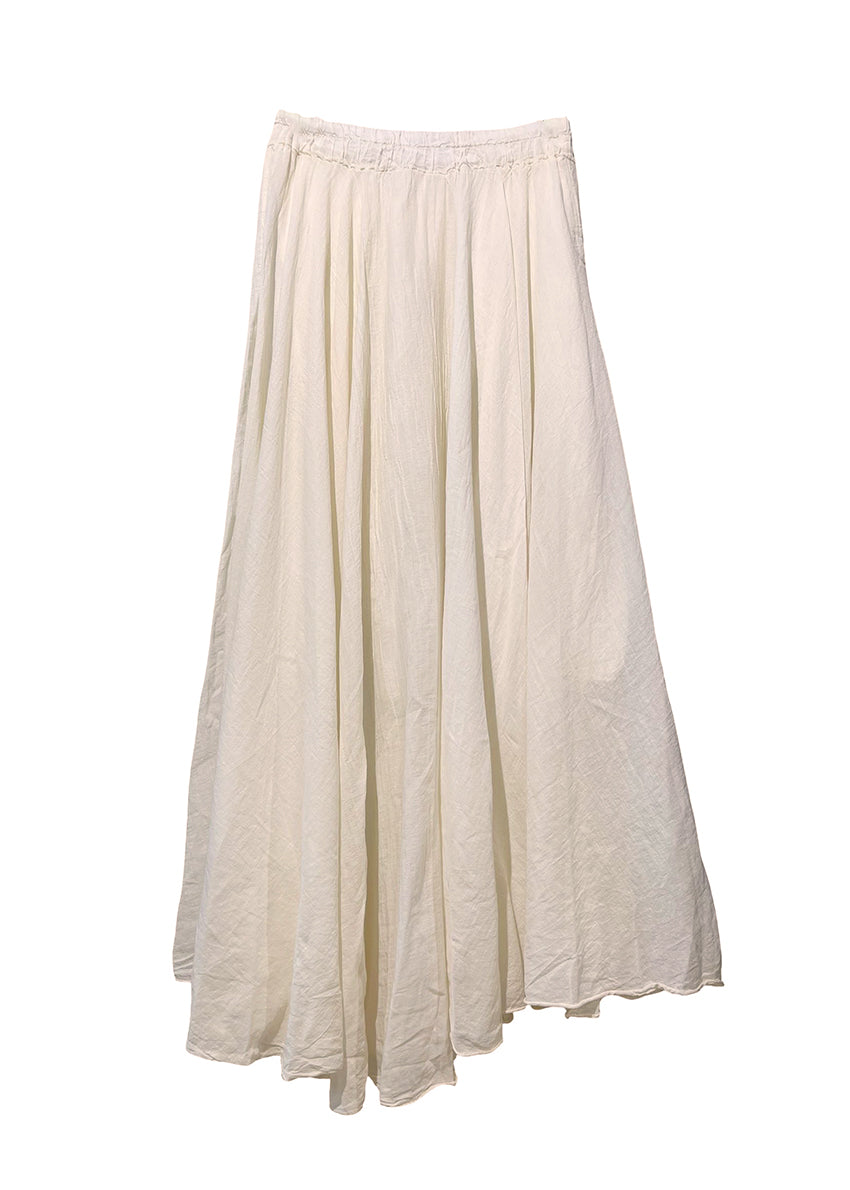 Beige skirt on a white background