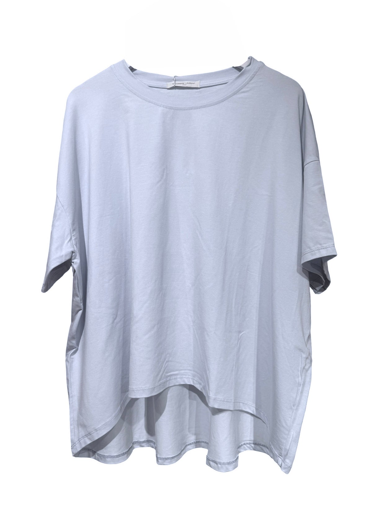 Light blue t-shirt on a white background