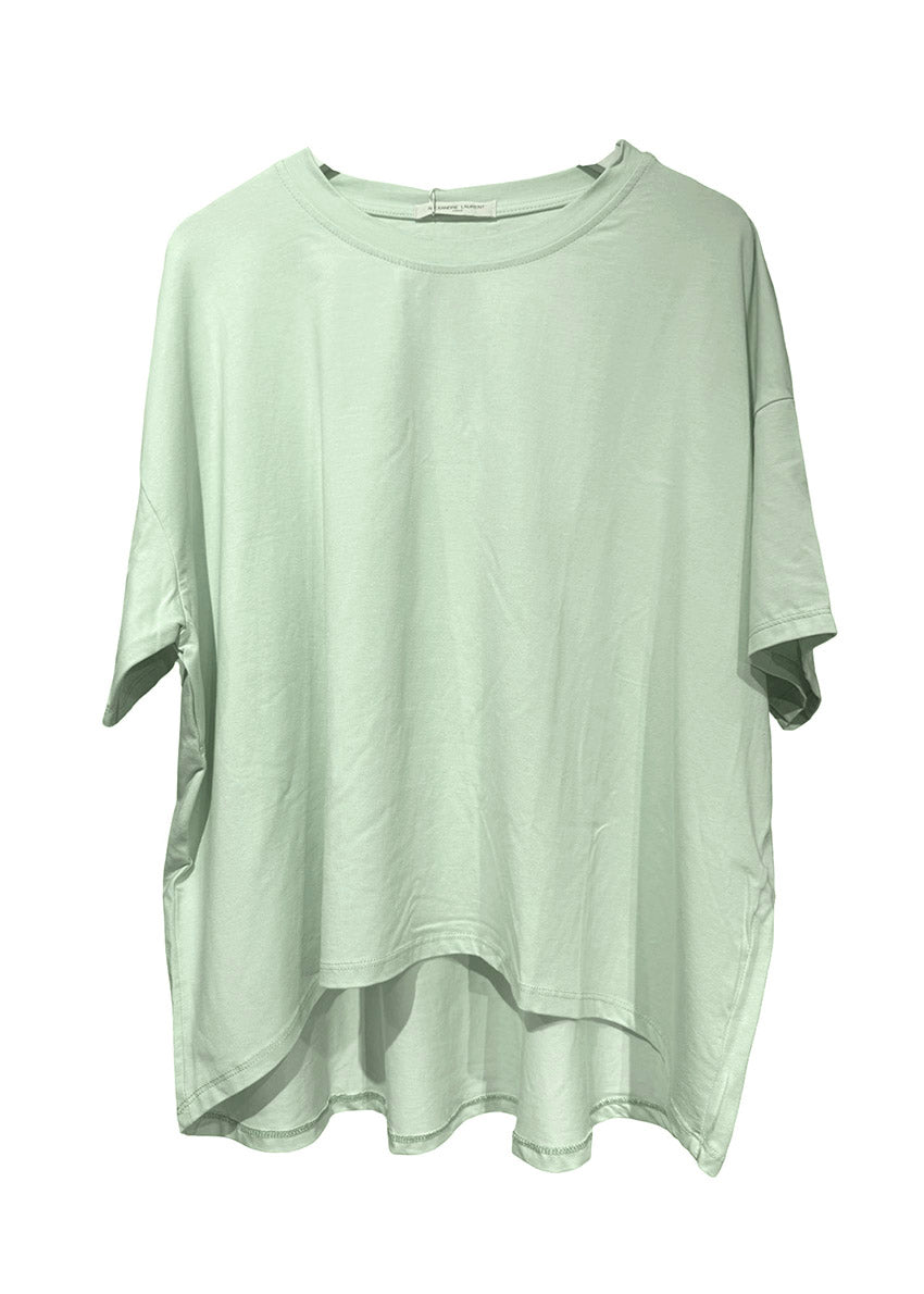 Light green t-shirt on a white background