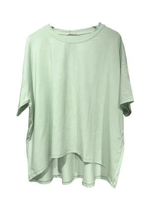 Light green t-shirt on a white background