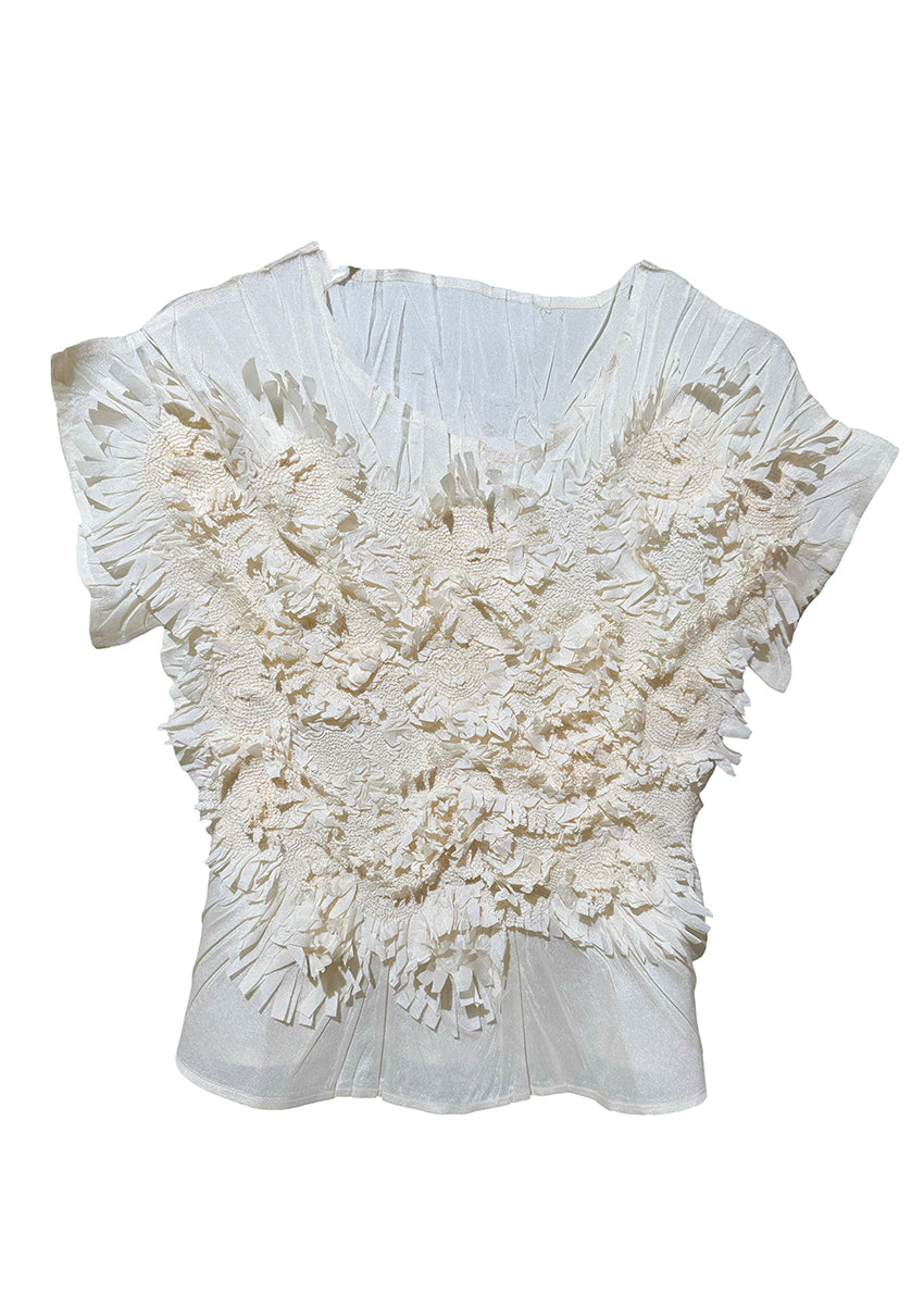 Petal Top Cornsilk