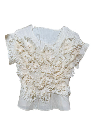 Petal Top Cornsilk