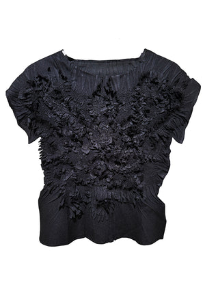 Petal Top Black
