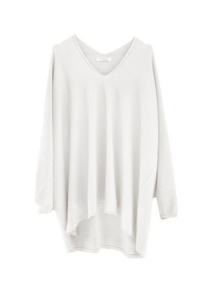 A ivory sweater on a white background 