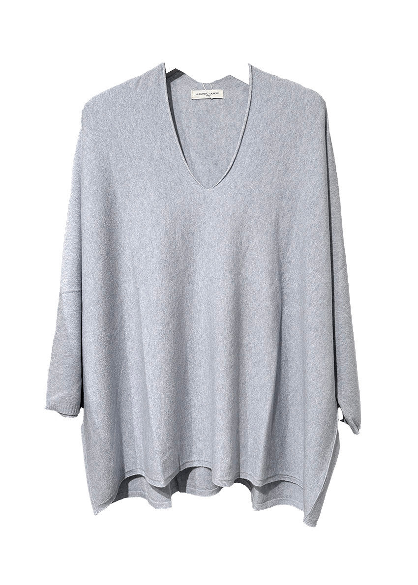 A light grey sweater on a white background 