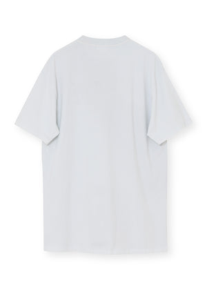 White t-shirt on a white background