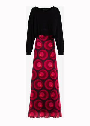 Red Dots Dress and Sweater