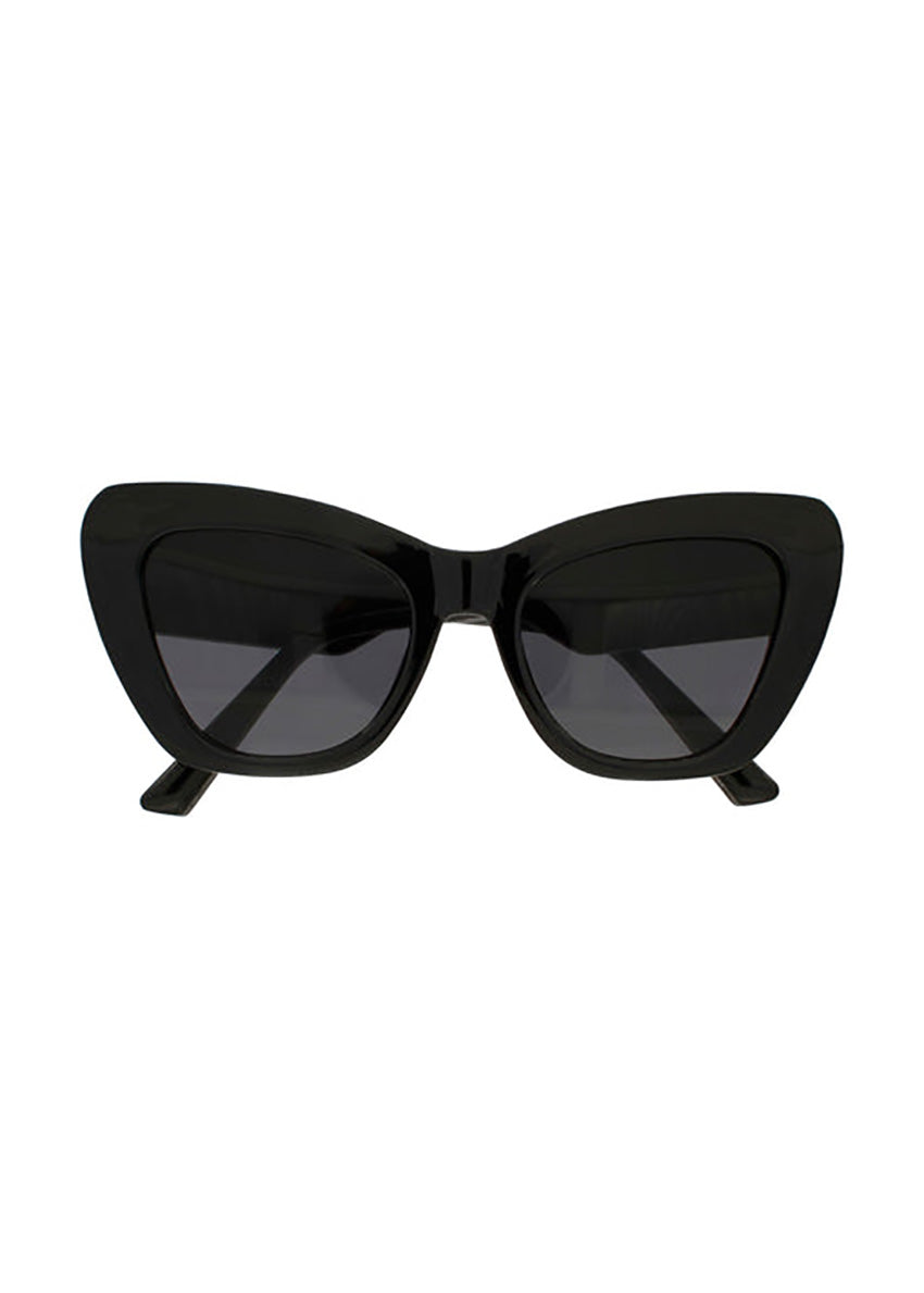 These cat-eye black sunglasses offer both fashion-forward design and practical UV400 protection, ensuring your eyes stay shielded from harmful sun rays while you make a bold statement. Perfect accessory for any occasion.