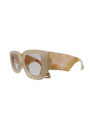 These sunglasses feature an elegant color melange print frame, perfect for adding a touch of boldness and personality to your look. In addition to their eye-catching design, the Sascha sunglasses offer UV400 protection, ensuring your eyes are shielded from harmful sun rays while you enjoy the outdoors