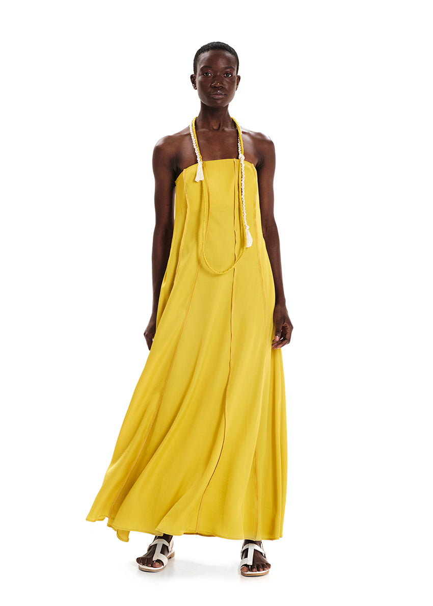 Introducing the Sleek Necklace, a joyful and original piece crafted from viscose rope. Made with love, this necklace adds a playful touch to any outfit, in any season. Its cute and funny design makes it a perfect accessory to express your unique style