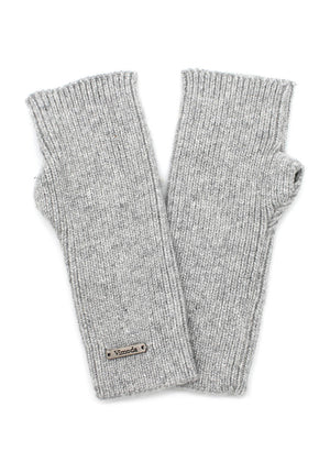 These elegant grey fingerless gloves are the perfect accessory for those seeking a distinctive style with a touch of luminosity. Crafted from a subtly glossy fabric, they capture and delicately reflect light, adding a touch of glamour to your outfit.