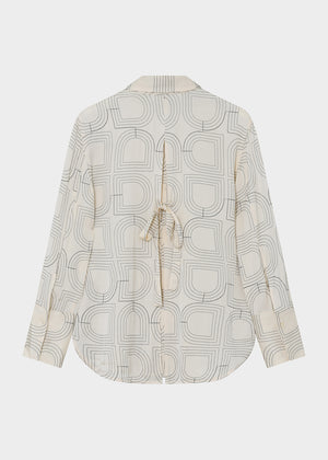 Patterned shirt on a white background