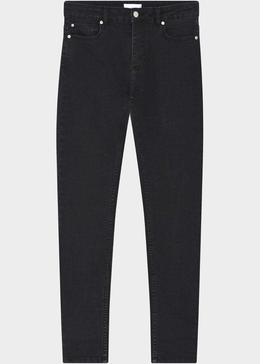 Black jeans on a white background