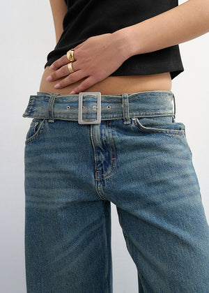 Belted Jeans