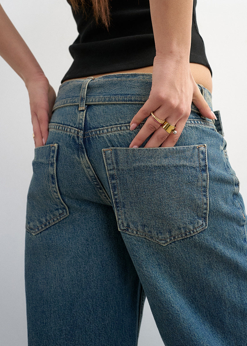 Belted Jeans