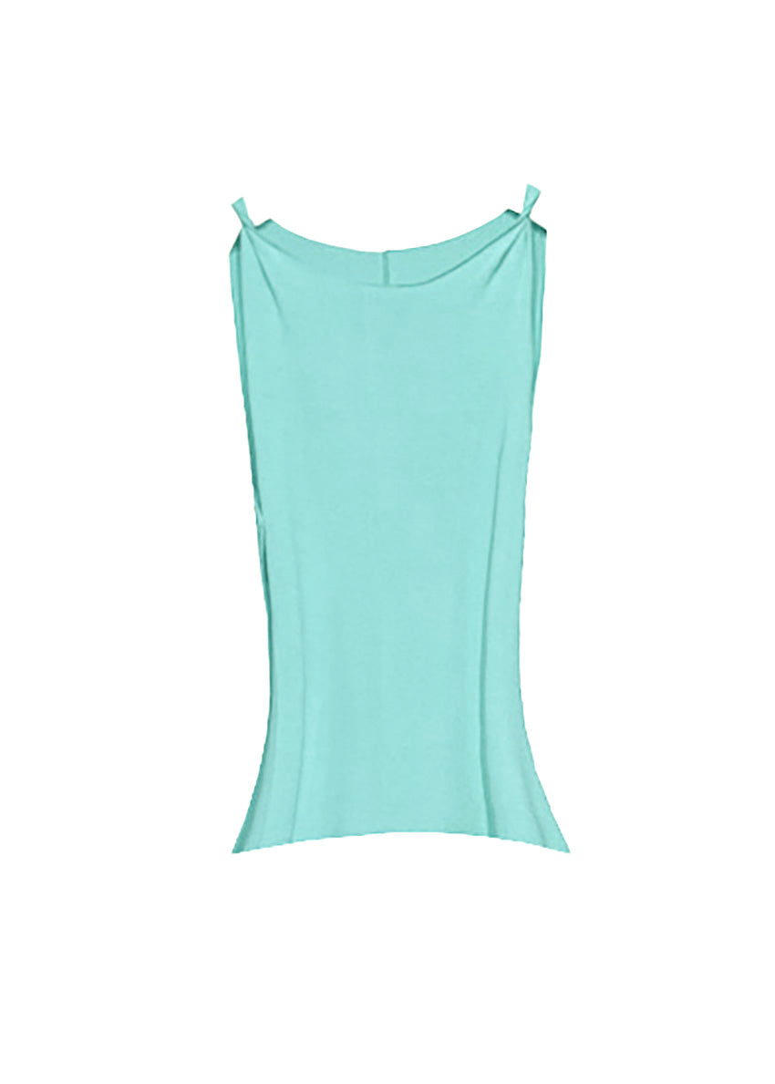 Turquoises tank top on a white background 