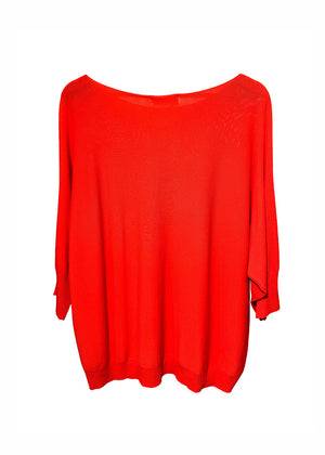 Red sweater on a white background