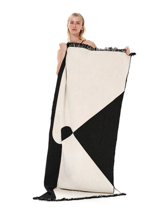 Wrap yourself in comfort with this luxurious 100% cotton beach towel—thick, plush, and absorbent like your favorite cozy rug. Designed to keep you warm after a swim and dry you off in no time, it features the brand’s signature monogram woven along its entire length