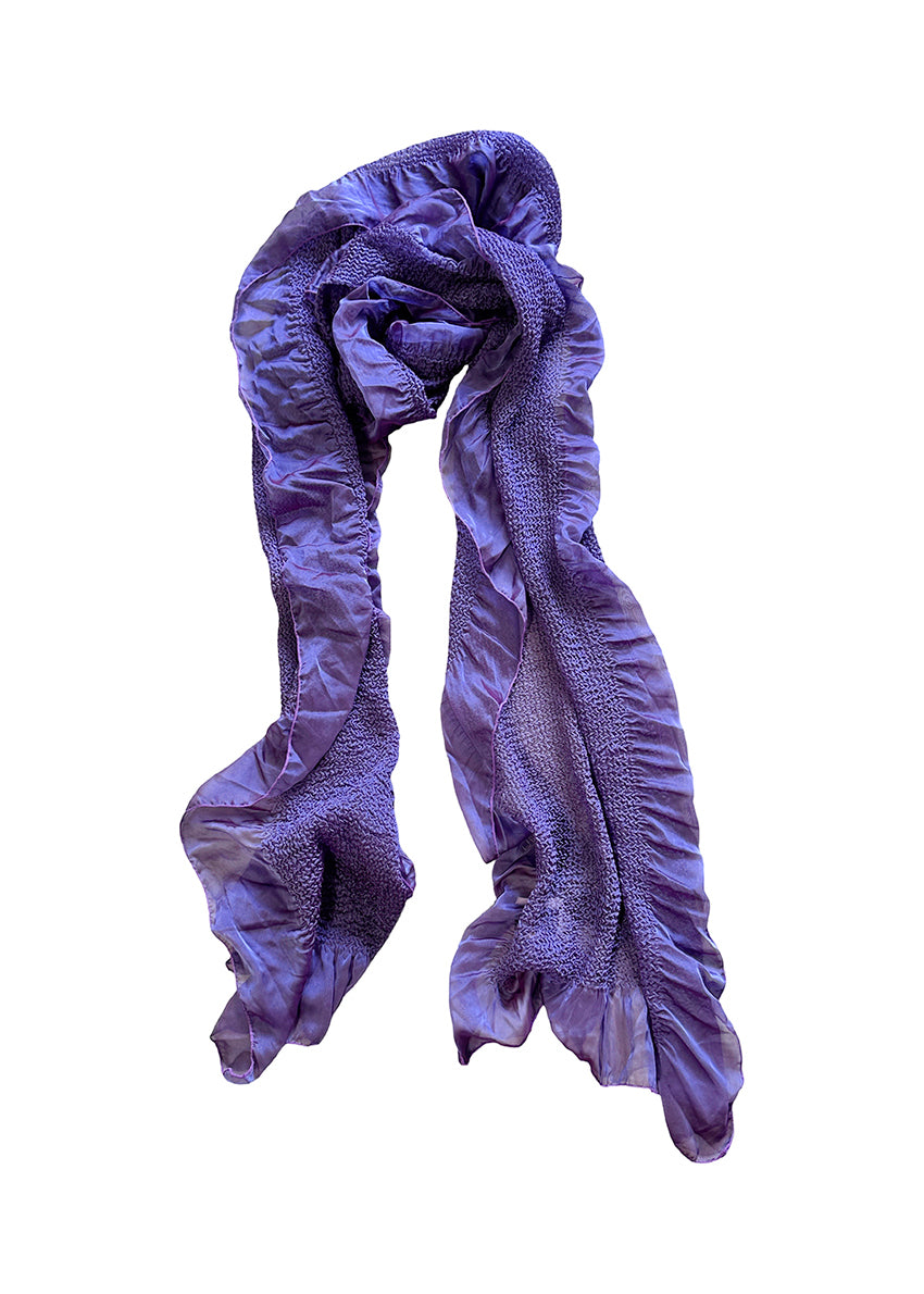 Easy blue violet scarf with a soft touch fabric that will melt your skin. Shawls are such an infinitely fun accessory. They're a great way to stay warm while looking stylish.