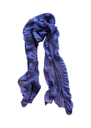 Easy blue scarf with a soft touch fabric that will melt your skin. Shawls are such an infinitely fun accessory. They're a great way to stay warm while looking stylish.