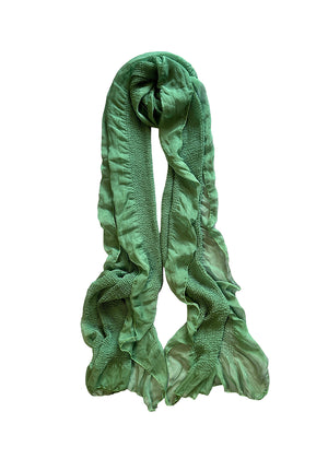 Easy green scarf with a soft touch fabric that will melt your skin. Shawls are such an infinitely fun accessory. They're a great way to stay warm while looking stylish.