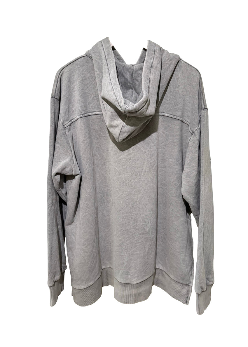 Gray hoodie on a white background
