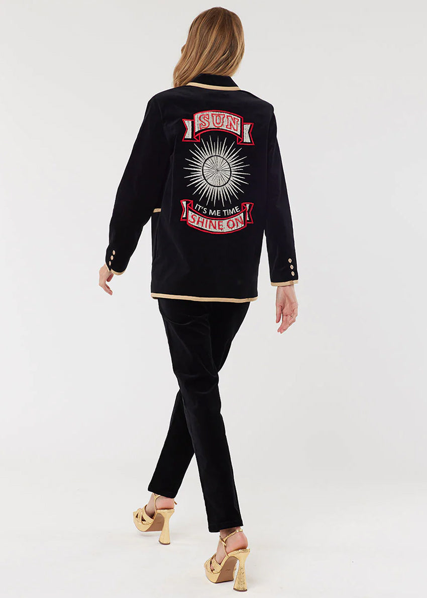 Velour Black Pants