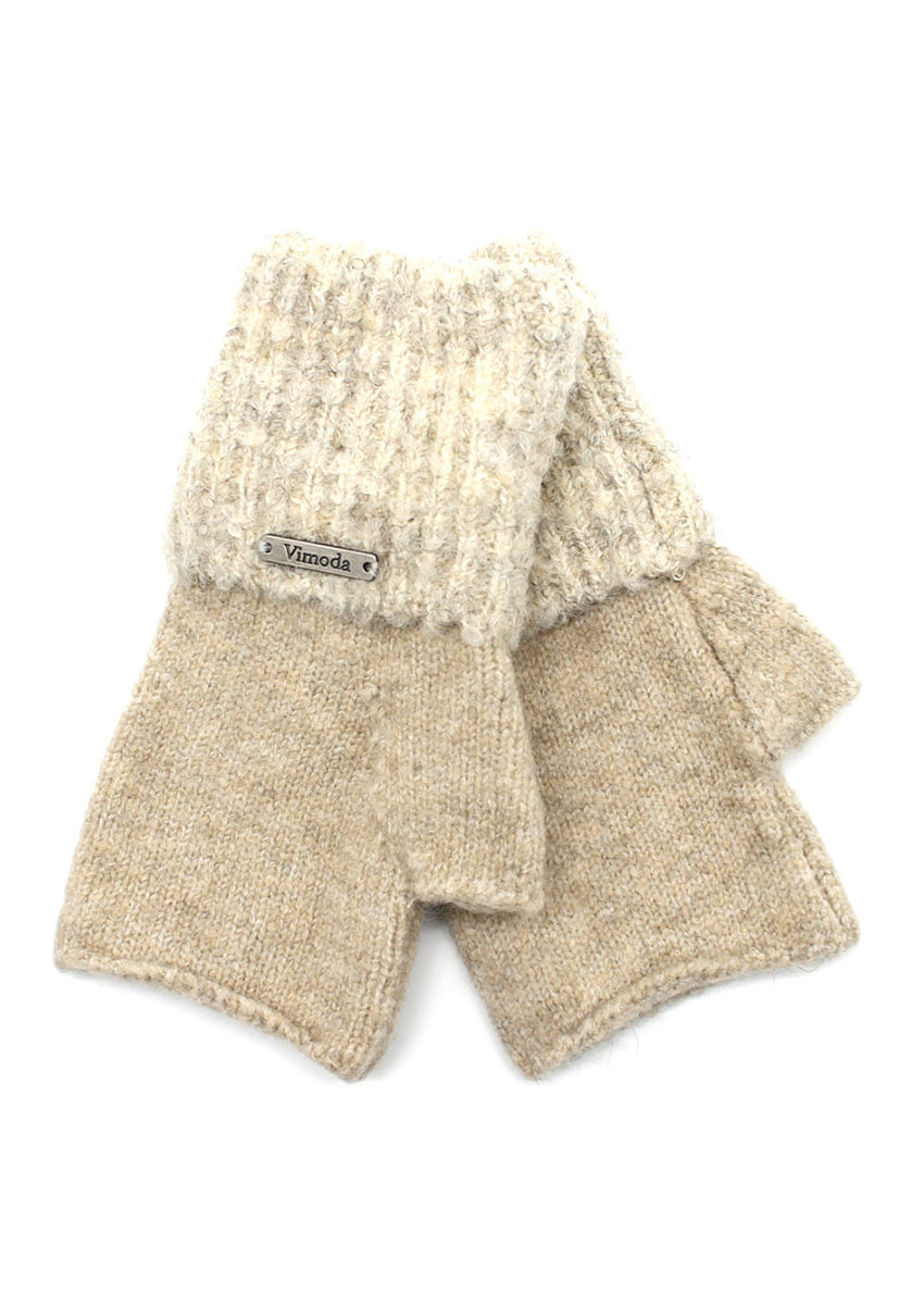 The practical and cute short mittens beige gloves, worth to be a great gift for you or your friends! Made from angora, have edgy cut-off fingers for ultimate comfort and style.
