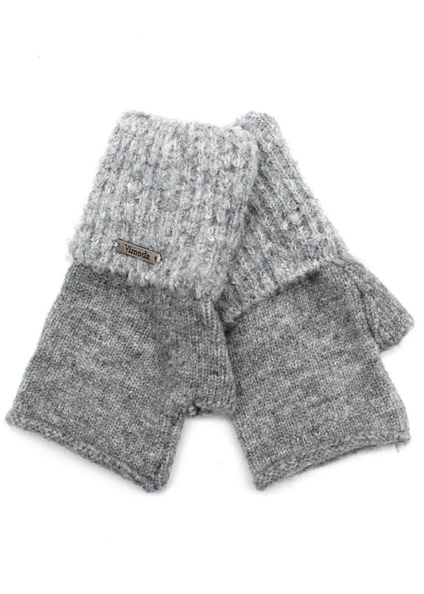 The practical and cute short mittens grey gloves, worth to be a great gift for you or your friends! Made from angora, have edgy cut-off fingers for ultimate comfort and style.
