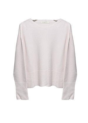 Floral white sweater on a white background