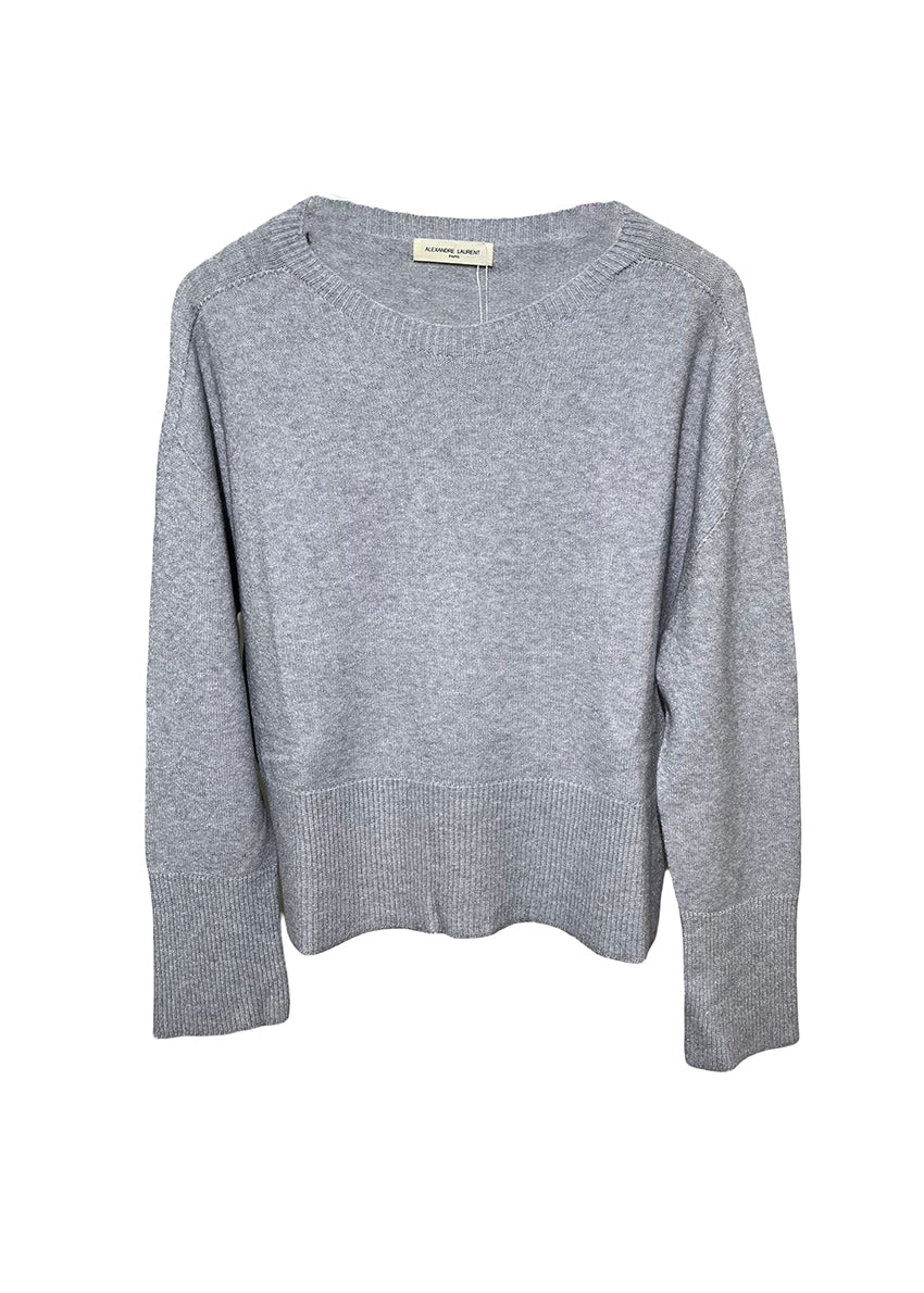 Gray sweater on a white background