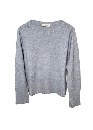 Gray sweater on a white background