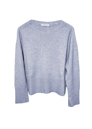 Light blue sweater on a white background