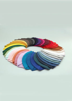 Cotton cute colours  beanie. The fine cotton is exceptionally suited to those with sensitive skin