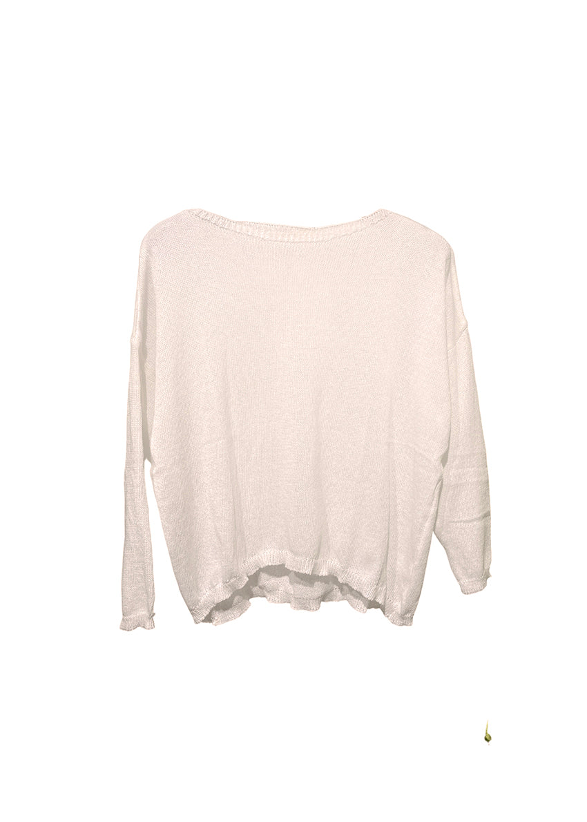 Cropped pullover tan