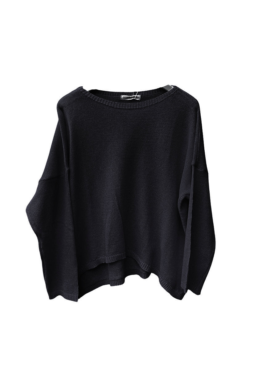 Black sweater on a white background 