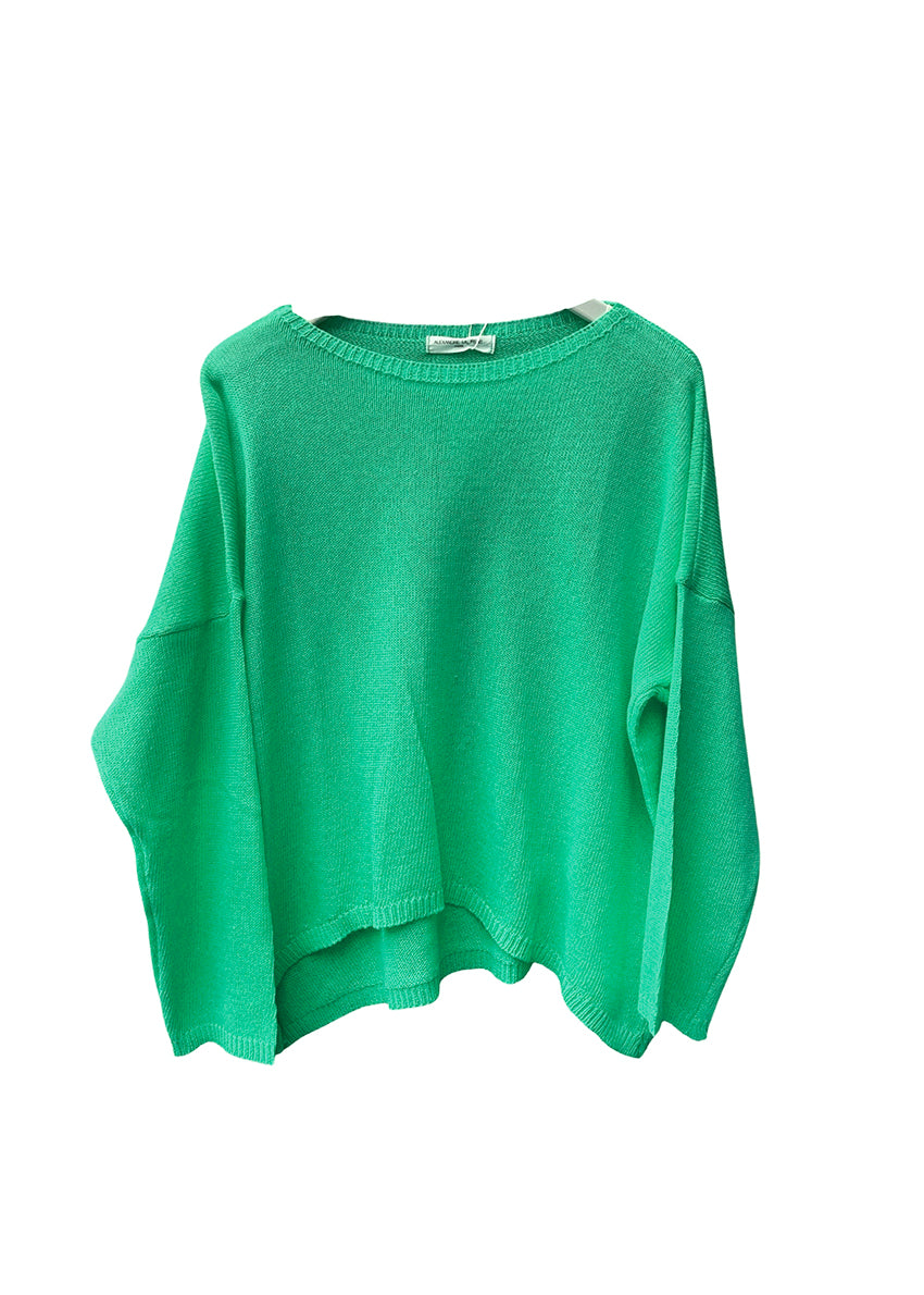 Forest green sweater on a white background 
