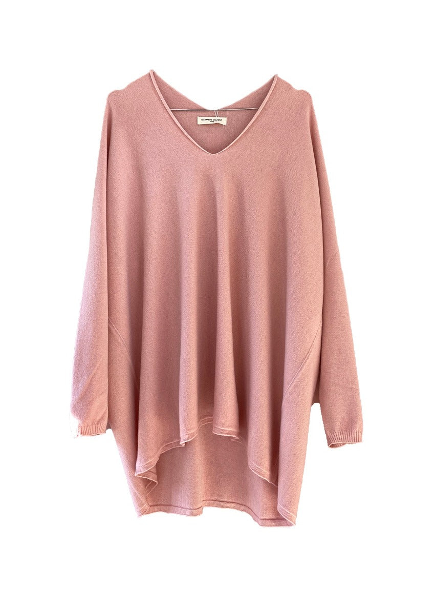 Pink V Sweater