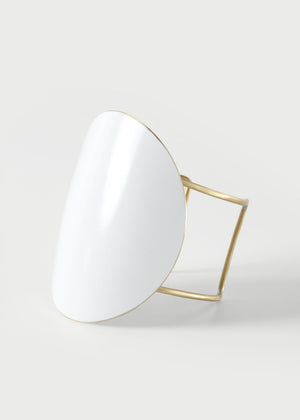 Bracelet with white brass element Katerina Vassou Rogue8