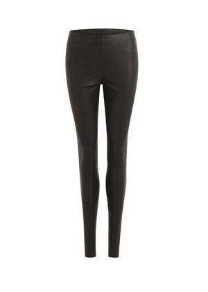 Skinny-fit biker leggings. Crafted from warm polyester mixed with spandex fibrest. Featuring a mid waist, a regular length and a fitted silhouette.