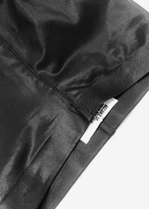 Skinny-fit biker leggings. Crafted from warm polyester mixed with spandex fibrest. Featuring a mid waist, a regular length and a fitted silhouette.