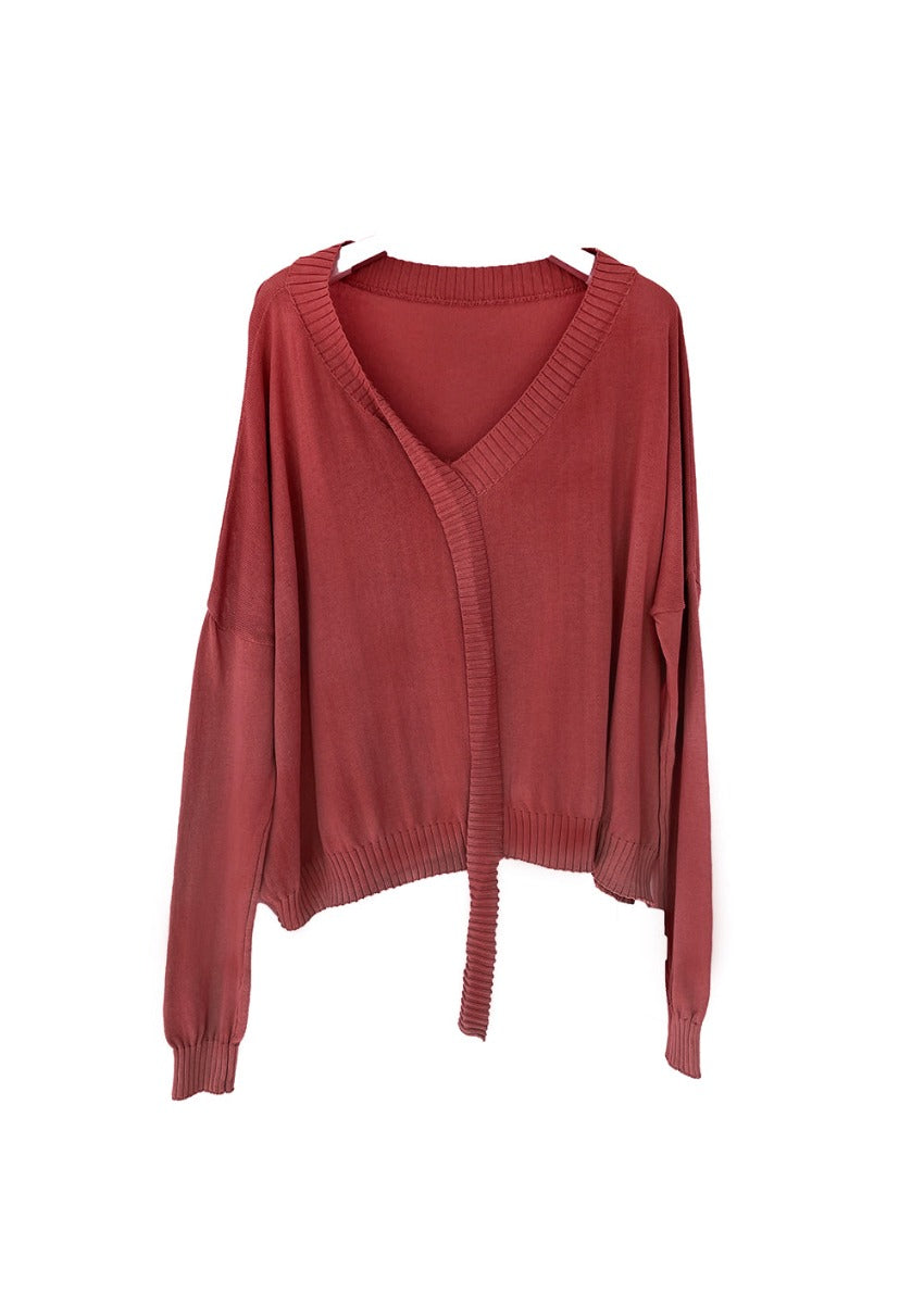 Knitted V Sweater